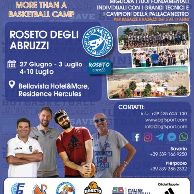 Torna il Camp di Roseto: non puoi mancare!