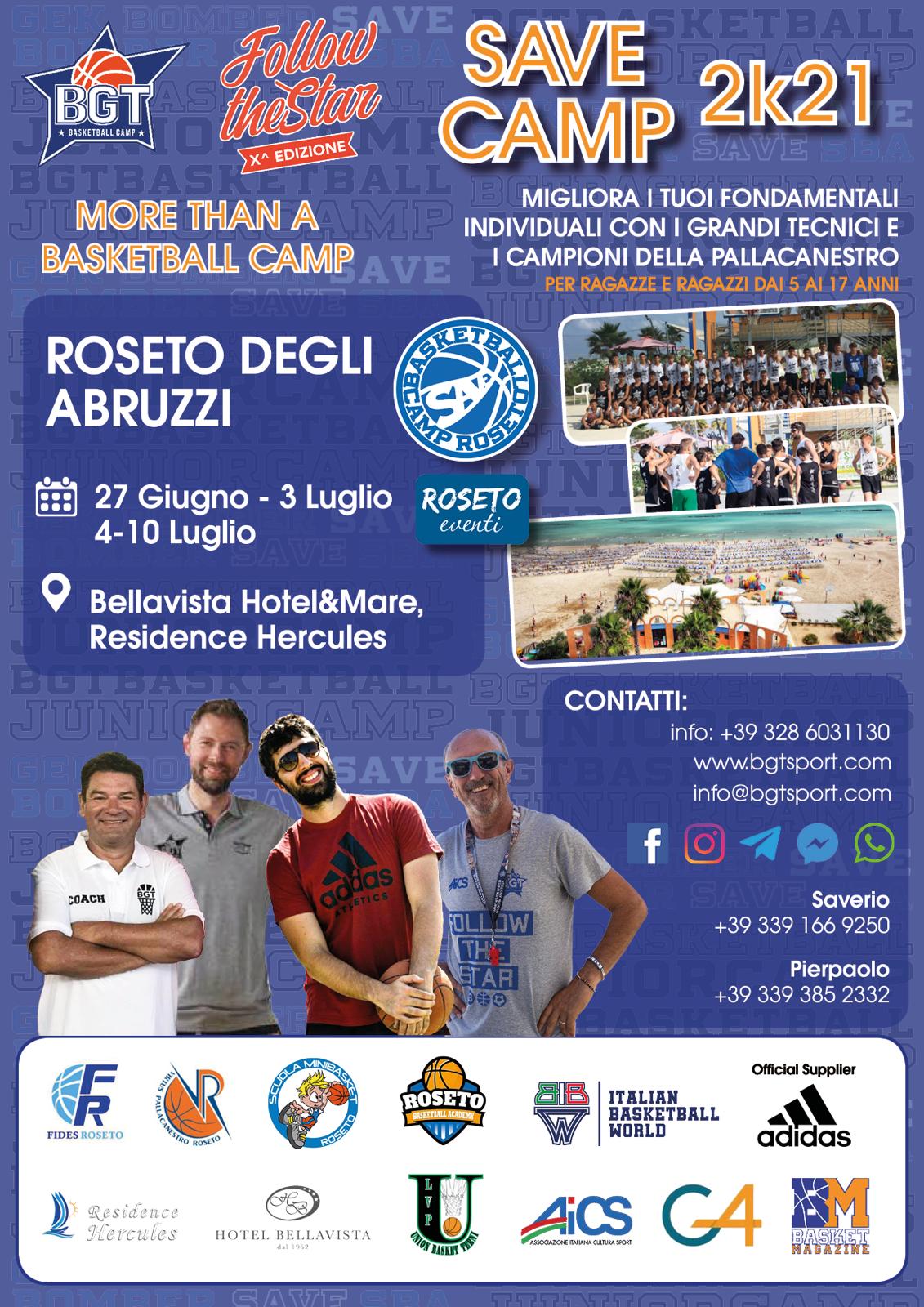 Torna il Camp di Roseto: non puoi mancare!